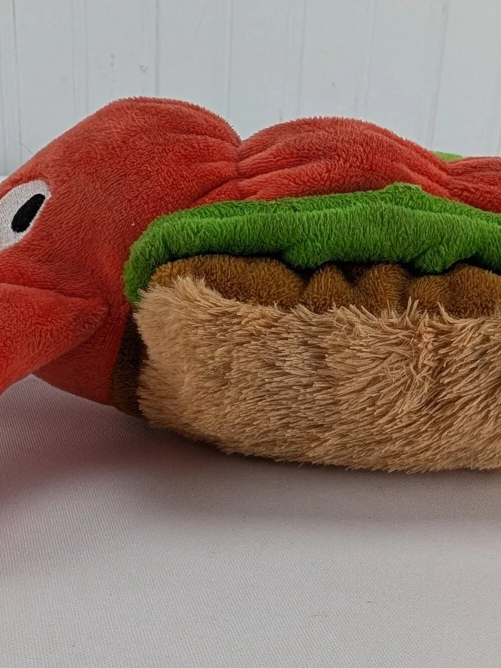 Bark Box Lobster Roll Sandwich Plush Dog Toy Squeaker Crinkle 12